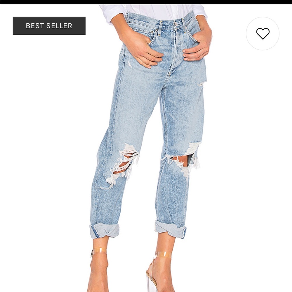 Agolde Light Blue Boyfriend Jeans